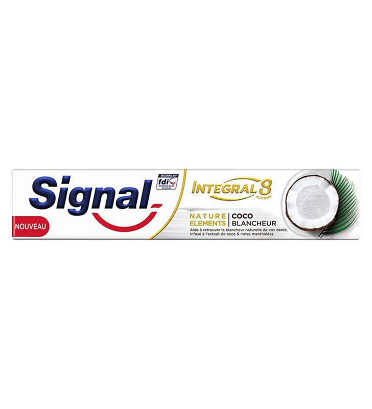 DENTIFRICE SIGNAL INTEGRAL 8 COCO BLANCHEUR 75ML Izy By Zedna