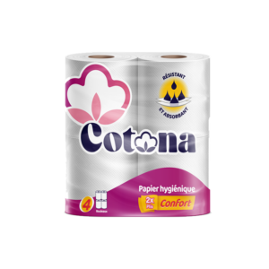 PAPIER HYGIÉNIQUE 4 RLX COTONA