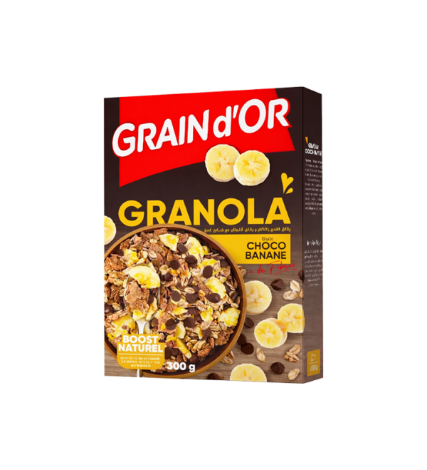 GRAIN D'OR GRANOLA CHOCO BANANE 300GR