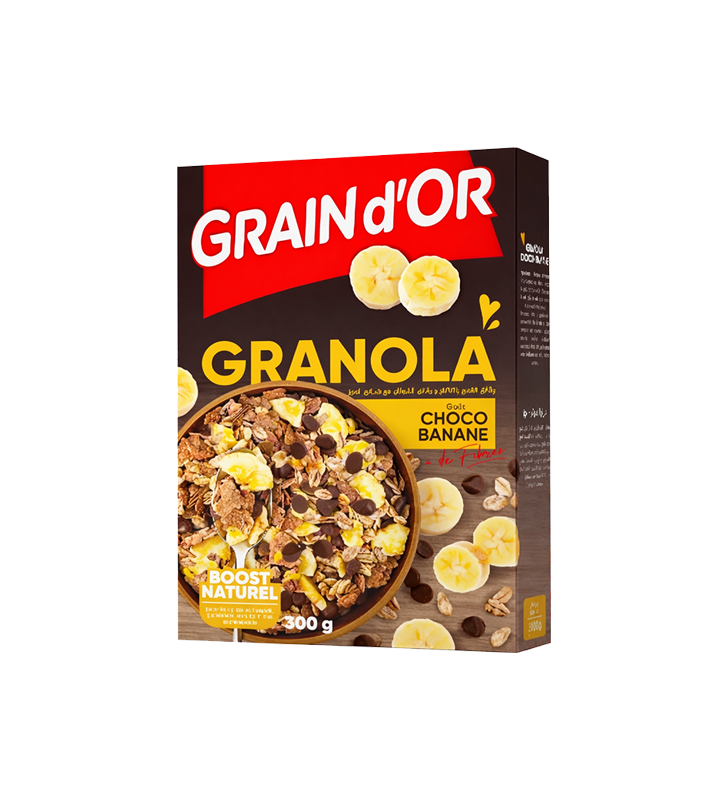 GRAIN D'OR GRANOLA CHOCO BANANE 300GR