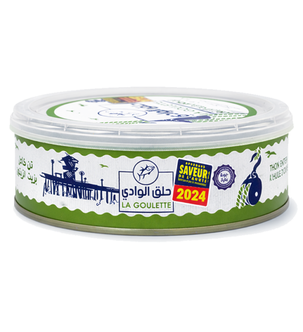 THON ENTIER A L’HUILE D’OLIVE LA GOULETTE 700g