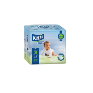 COUCHES BÉBÉ KOTIS BABY TAILLE 3 (4 – 9 KG) 28 PIÈCES