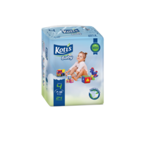 COUCHES BÉBÉ KOTIS BABY TAILLE 4 (7 – 18 KG) 24 PIÈCES
