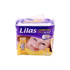LILAS COUCHE T1 CONFORT MAX ACTIF 2-4Kg