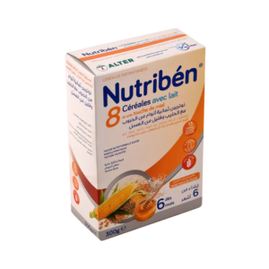 NUTRIBÉN 8 CÉRÉALES AVEC LAIT, MIEL 300GR