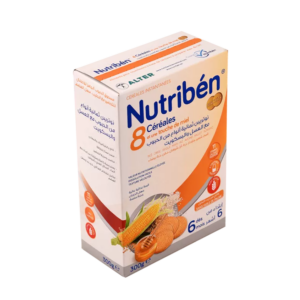 NUTRIBÉN 8 CÉRÉALES AVEC MIEL, BISCUIT 300GR