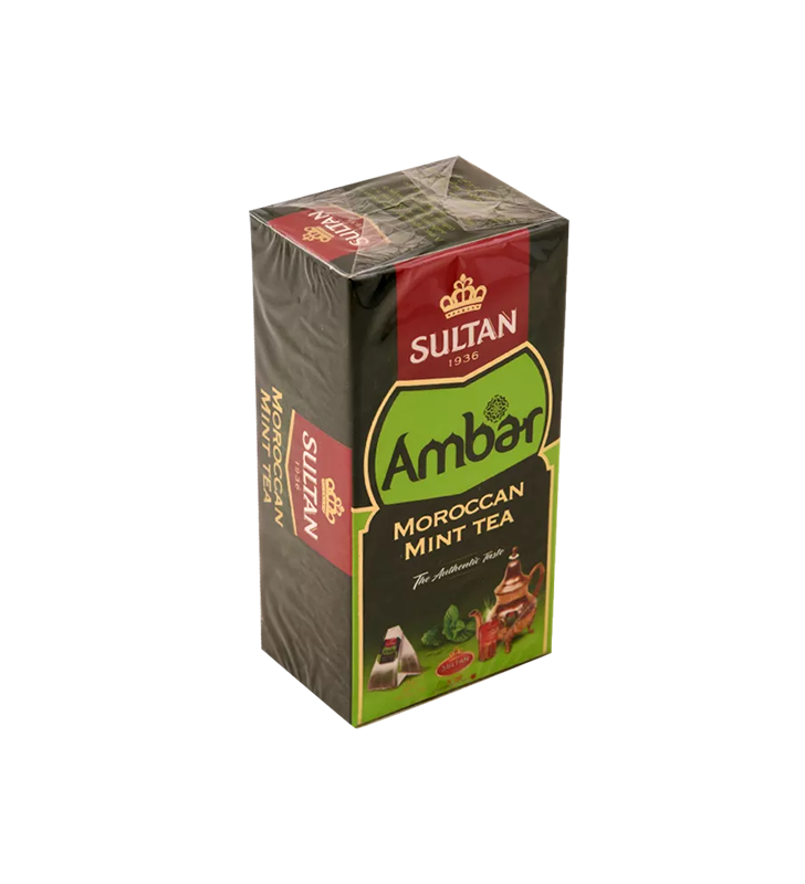 THÉ INFUSION VERT A LA MENTHE 25X1.5G AMBAR COLLECTION SULTAN