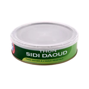 THON ENTIER A L’HUILE VÉGÉTALE SIDI DAOUD 620G