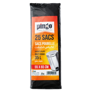 25 SACS POUBELLE 35L 55*65CM PINGO