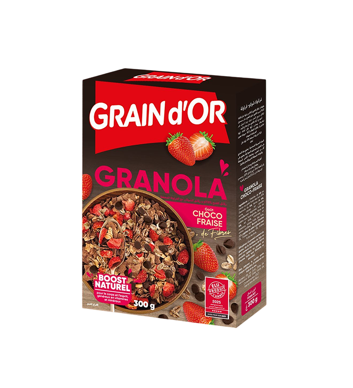 GRAIN D'OR GRANOLA CHOCO FRAISE 300GR