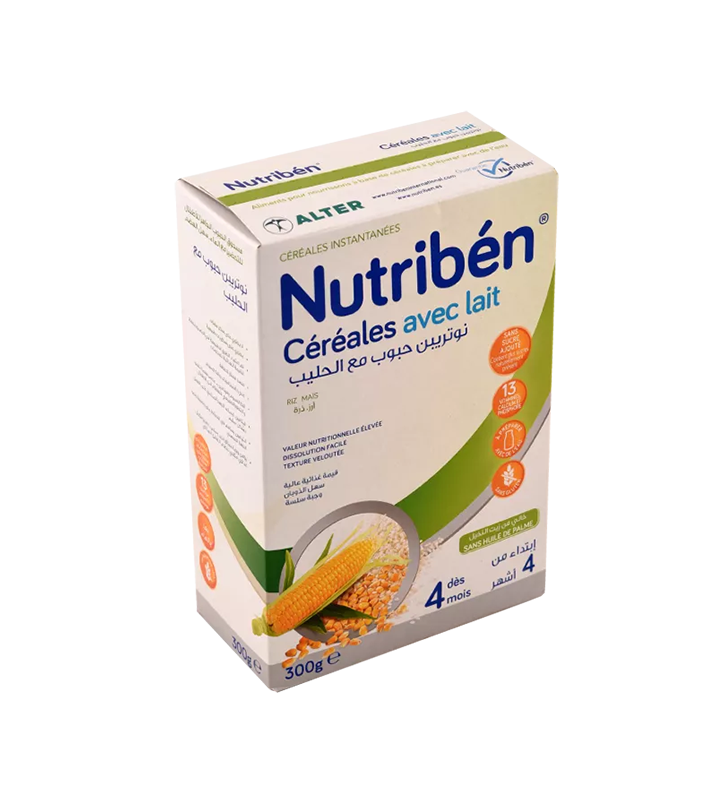 NUTRIBÉN 8 CÉRÉALES AVEC LAIT 300GR